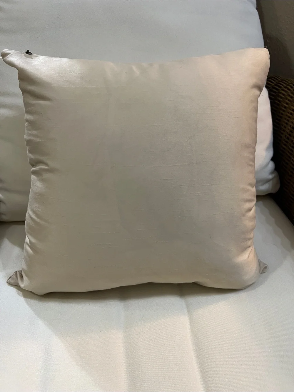 Pier 1 Bright Stitched Floral Print Pillow Cover 12 x 12